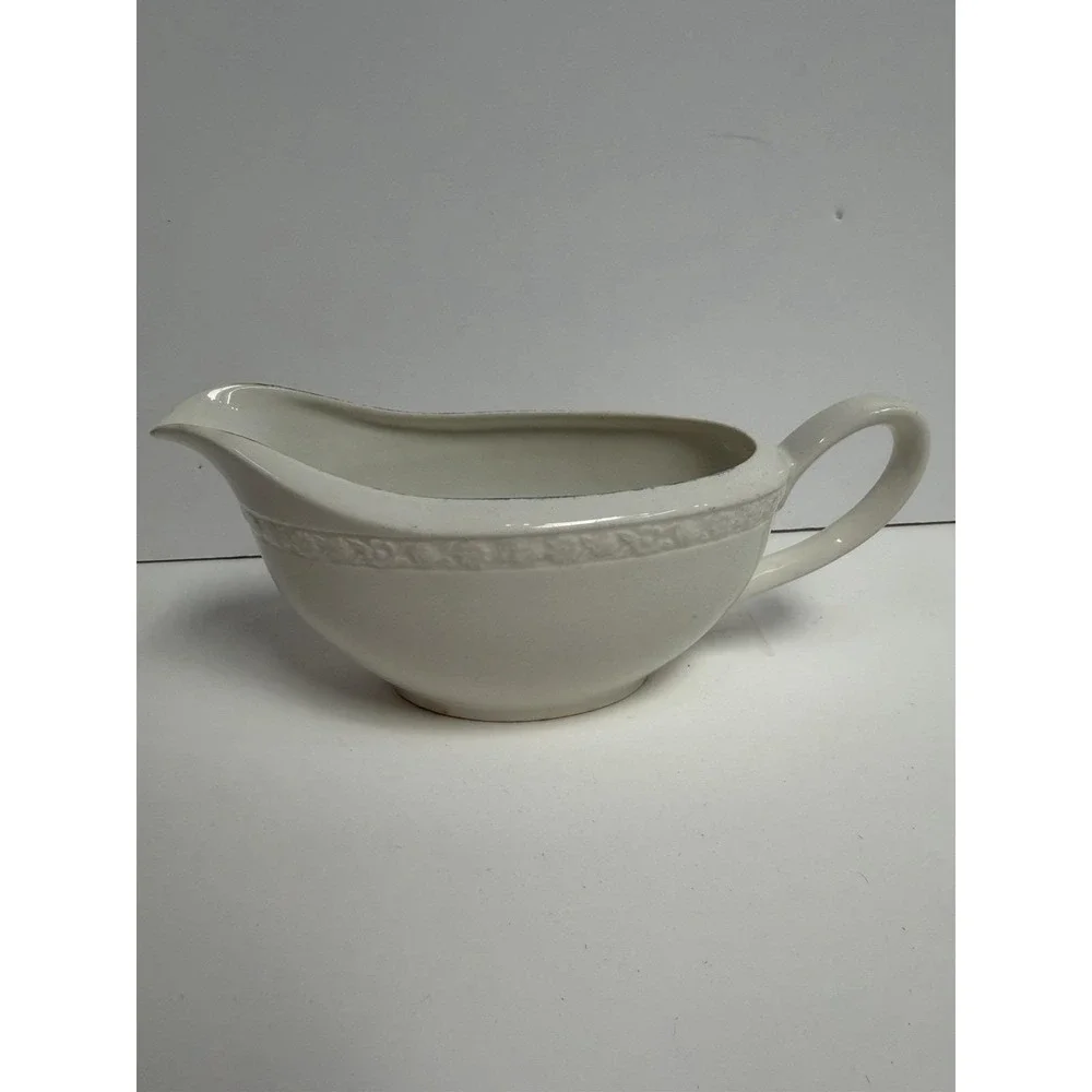 Vintage Wedgwood Rose Gravy Boat Cream Etruria‎ England